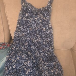 Old Navy Navy Blue Floral Sundress